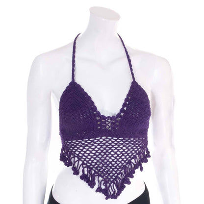 Tassel Crochet Bralette Top