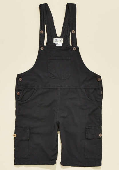 Kathmandu Dungaree Shorts: Black(BK) / Large/Extra Large(LXL)