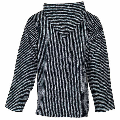 Baja Hoodie - Thin Black and White