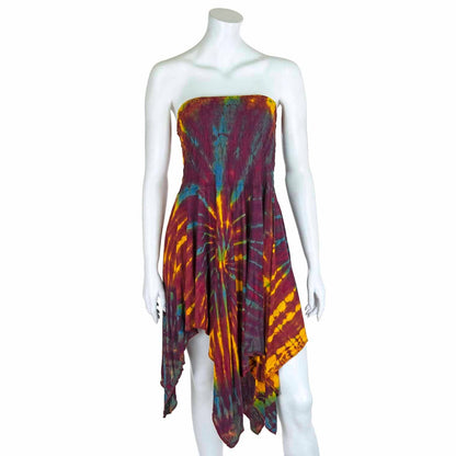 Tie Dye Festival Pixie Dress Skirt: