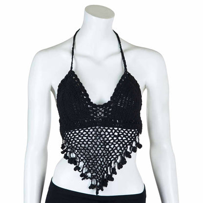 Tassel Crochet Bralette Top